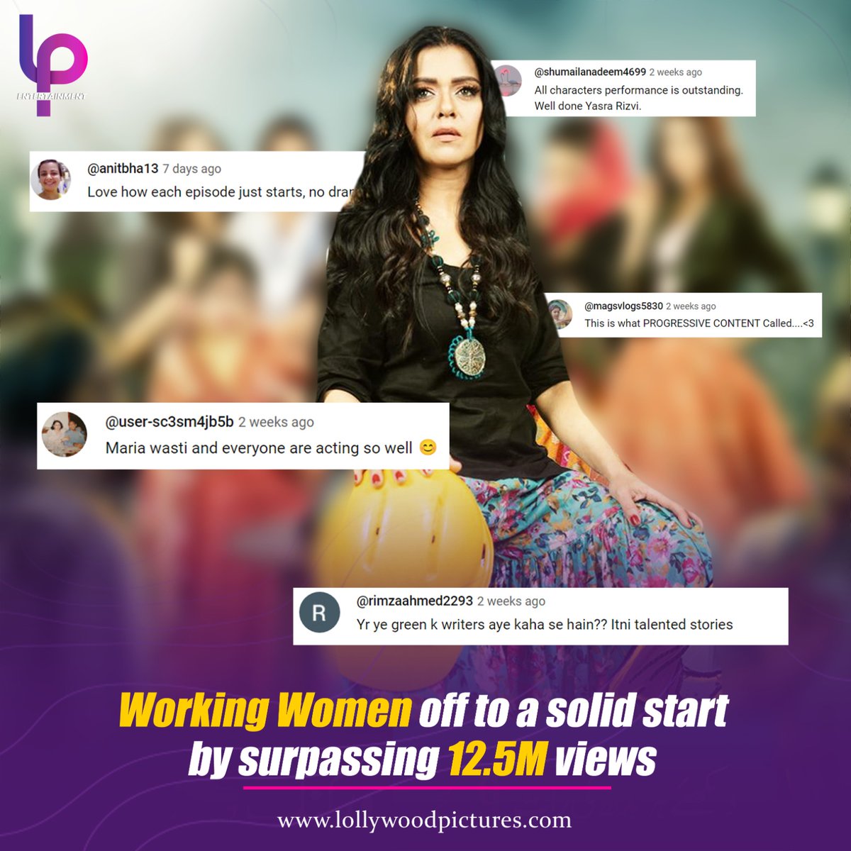 It's been a decent start for multi starrer drama serial 'Working Women' and people are going to give it a go. 🙌👏

#WorkingWomen #MariaWasti #AnoushayAbbasi #LPEntertainment #LollywoodPicturesEntertainment #GreenEntertainmentTV