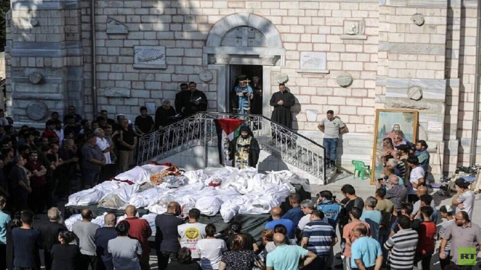 Agencia_Sana's tweet photo. Cristianos de #Gaza también blanco del genocidio israelí https://t.co/KQidZbsNaR