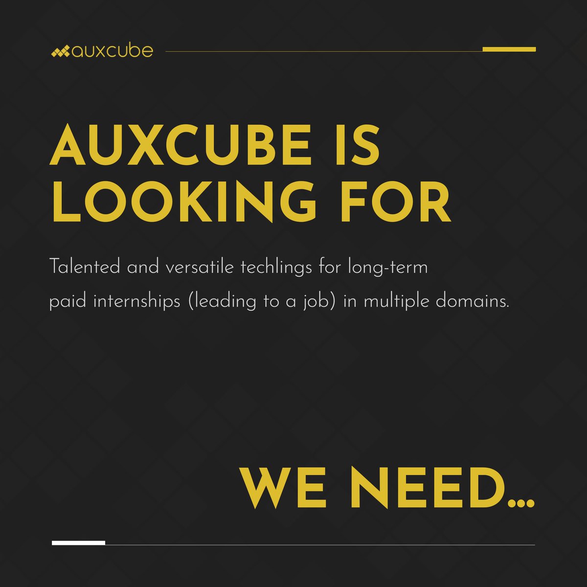 auxcube's tweet photo. We are looking for talented technical content-creating interns who have a way with words, and who can work from anywhere in Pakistan. Apply at https://t.co/9fvqDWAael https://t.co/0RZLSPwgm2