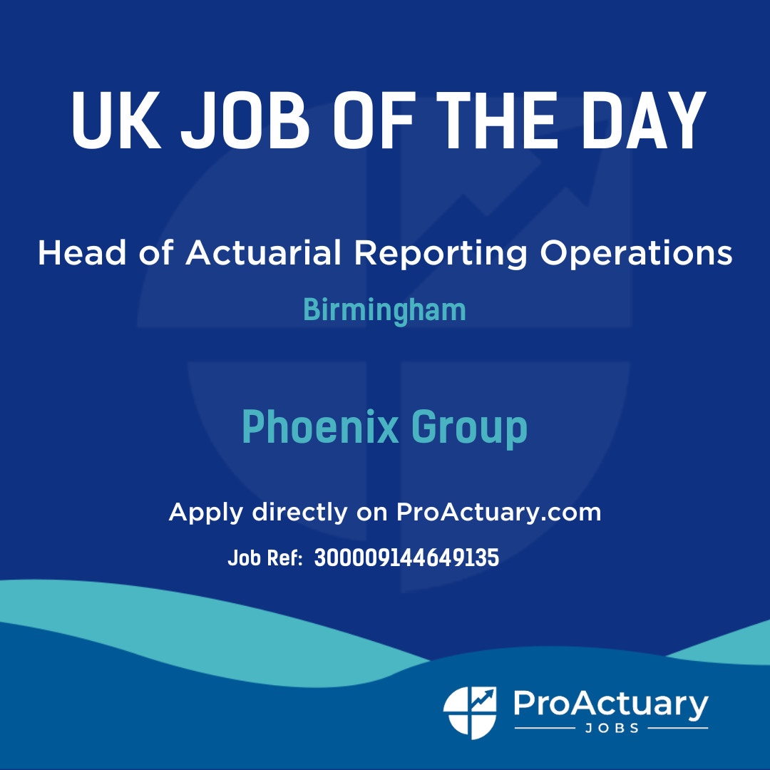 UK #Actuarial Job of the day