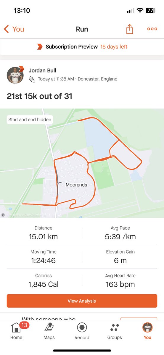 JordanBull14's tweet photo. 15k every day for the whole of October

21 out of 31 down🏃‍♂️

315k ran now only 150k to go🫡
Onto the final stretch, one step at a time🏃‍♂️

The link to the gofundme is:

https://t.co/5euXJIov8g https://t.co/F0eA28mQYW