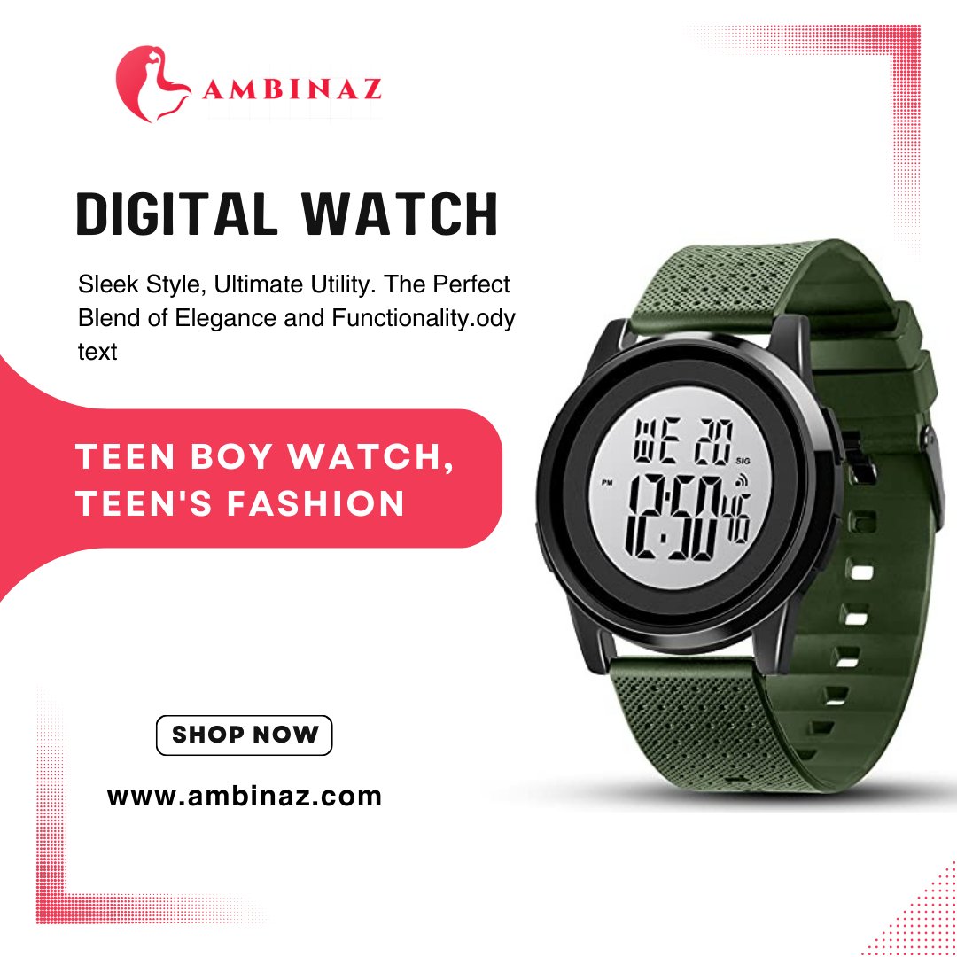 🕒 Elevate your style with the YUINK Men's Digital Watch! ⌚ It's not just a timepiece; it's a statement piece.

This ultra-thin sports watch boasts a sleek stainless steel case that exudes sophistication. 

Shop Now: ambinaz.com

#YUINKWatch #MensFashion #Functional