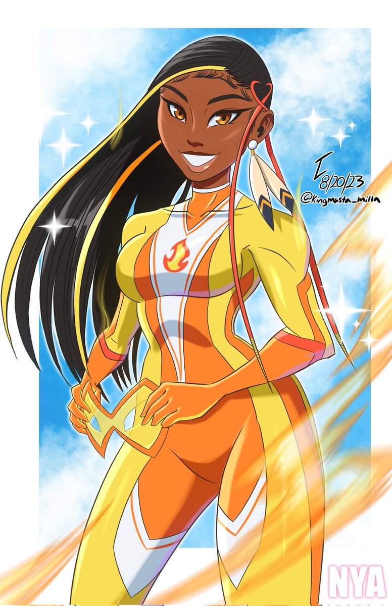 Kingmasta_milla's tweet photo. Magical Woman, Nya Crawford looking fly! #Niiji #Lemonadebraids #Canadian #Shinnecock #Toronto #Blackwoman #Inuit #Magicalgirl #Blacksuperhero #Superhero #Nativeamerican #Indigenous #Indigenoussuperhero #Activist #Kingmastamilla #Elastigirl #Stretchypowers #Slimegirl https://t.co/s2FySXLaz2