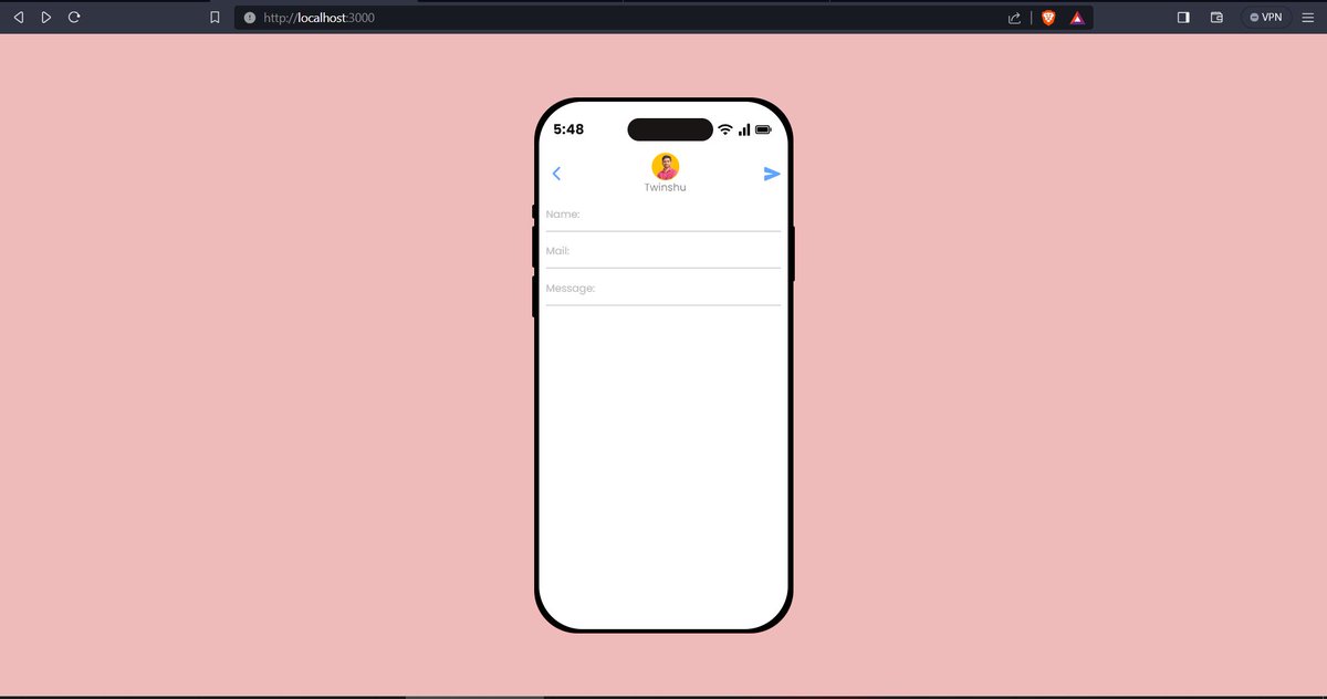 twinshu_parmar's tweet image. It&apos;s Day3 of building my portfolio.

Completed Main page and Message app where people can send mail directly from portfolio.

Major Icons added.
Swipe to start, is complex, will do it in next iter.
#portfolio #frontendhiring #openforOpportunities #react #frontenddeveloper #iphone