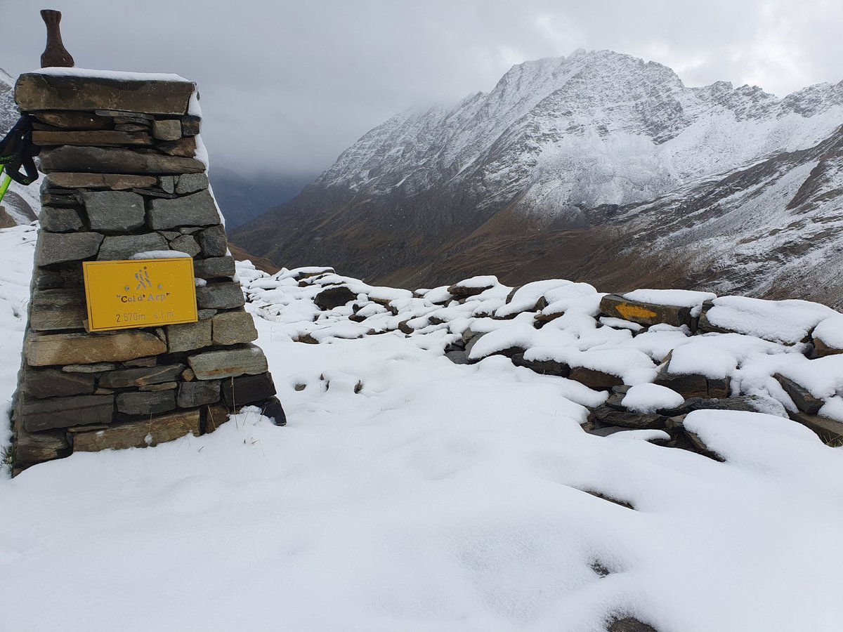 Al Col d'Arp dopo un mese e undici giorni dall'ultima volta. Oggi c'è meno gente