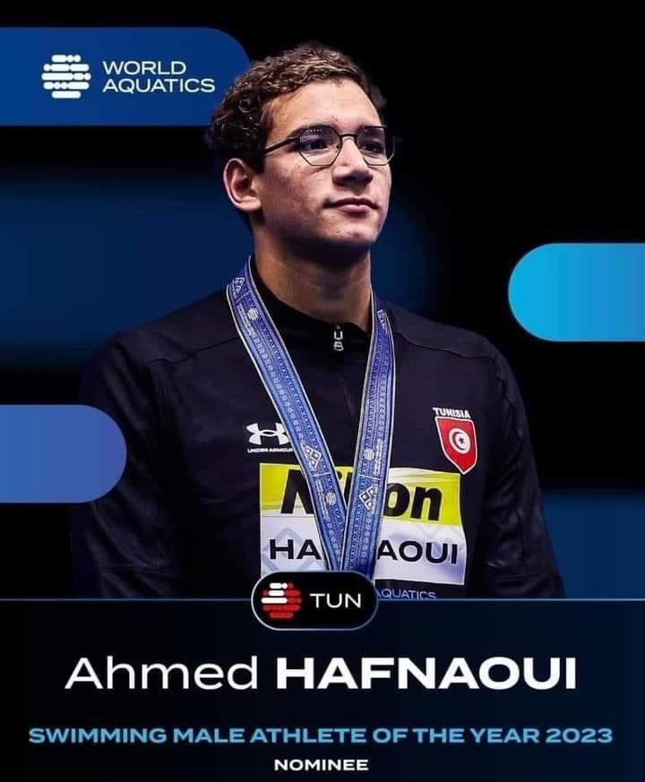 miral_kassim's tweet photo. السباح التون��ي #أيوب_الحفناوي أفضل سباح في العالم لسنة 🇹🇳🇹🇳🇹🇳🇹🇳2023🥇🥇🥇🥇 https://t.co/WOpnGv4prH