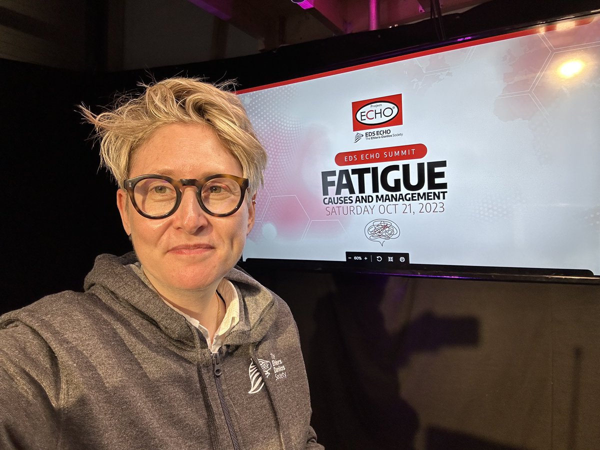 Professor Lara Bloom (@larabloom) on Twitter photo Back at the studio for the last <a href="/TheEDSociety/">The Ehlers-Danlos Society</a> EDS ECHO summit of the year! This one is all about fatigue 💫 #EDS #HSD #EhlersDanlosSyndrome Back at the studio for the last <a href="/TheEDSociety/">The Ehlers-Danlos Society</a> EDS ECHO summit of the year! This one is all about fatigue 💫 #EDS #HSD #EhlersDanlosSyndrome
