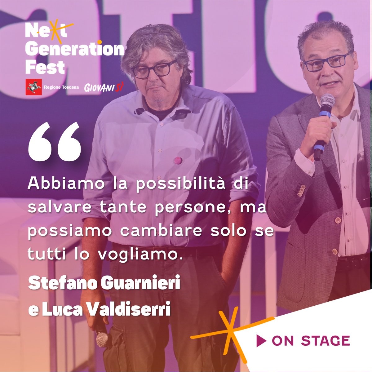 Con il loro toccante intervento, <a href="/vaLoreVita/">Stefano Guarnieri</a> e <a href="/Barney1404/">Luca Valdiserri</a> ci ricordano che dobbiamo cambiare i nostri comportamenti alla guida e il nostro modello di mobilità per salvare vite umane. Un cambiamento che non può non passare anche dall’educazione e dalle scuole.
#NGF23