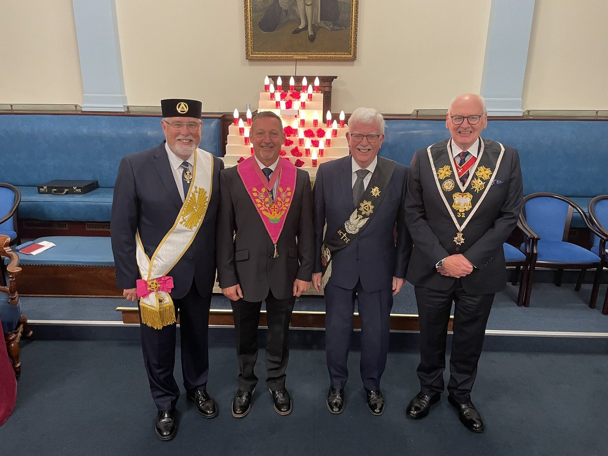 Mystic Rose &amp; Red Rose Chapter Rose Croix installation Meeting in Southport