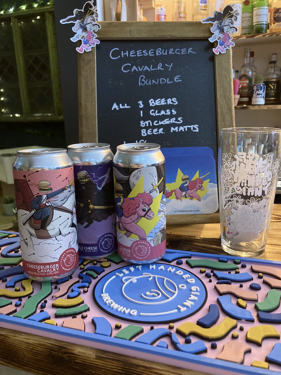 Charging Cheeseburgers 🍔 

A cheeky glass of slider on draught while you pop in for the <a href="/LeftHandBrewing/">Left Hand Brewing Company</a> Cheeseburger bundle?