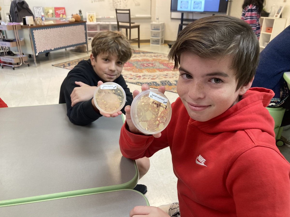 RBESRockets's tweet photo. Exploring the microbial world with Dr. and Mrs. Spatz! From The Black Death to antibiotics, 5th graders are on a fascinating journey of discovery. 🦠🔬 #microorganisms #fifthgradescience https://t.co/j447OmRjD1