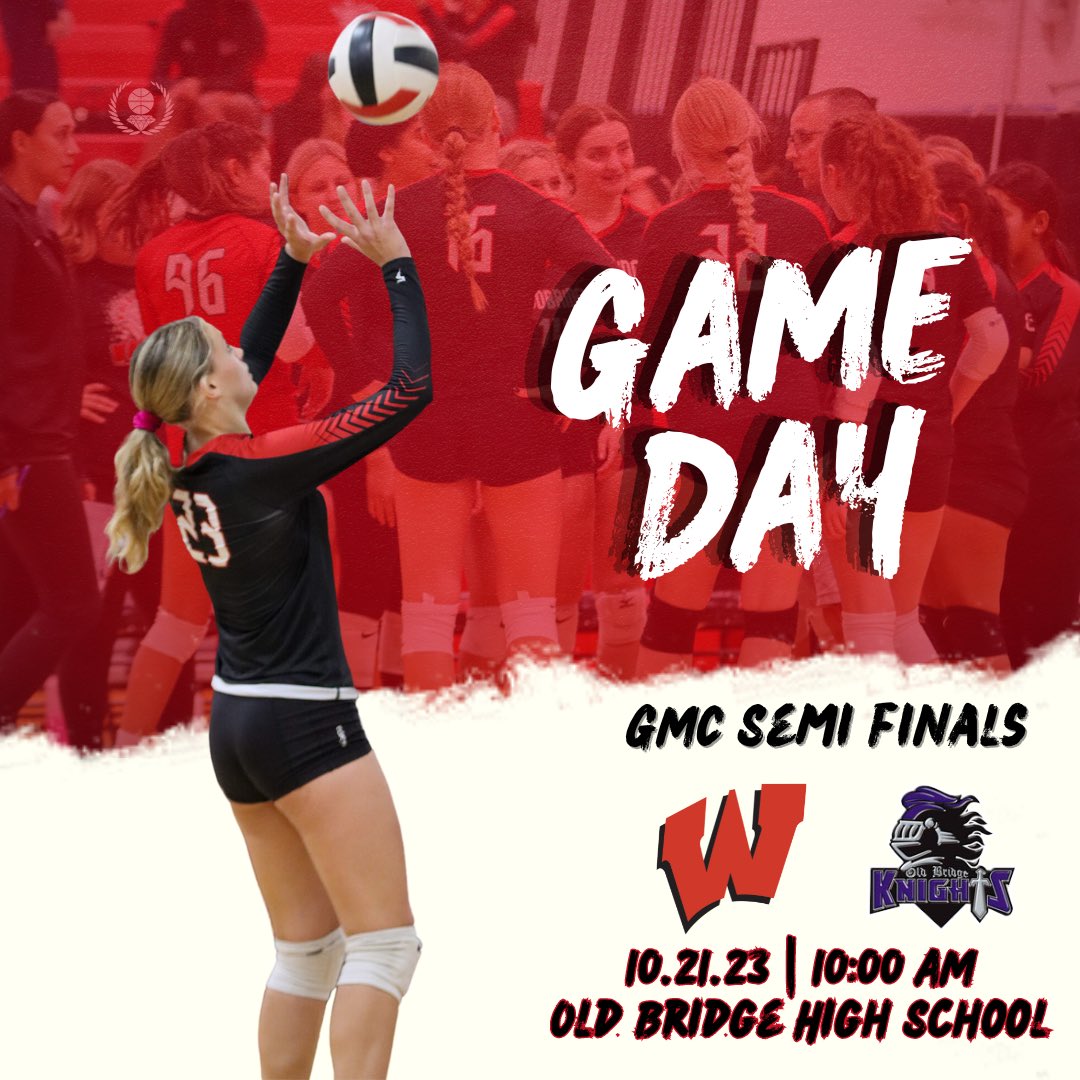 GAME DAY! Barrons will travel to Old Bridge for the GMC semifinals! Game starts at 10 AM! 🔴🏐⚫️ #WeAreBarrons