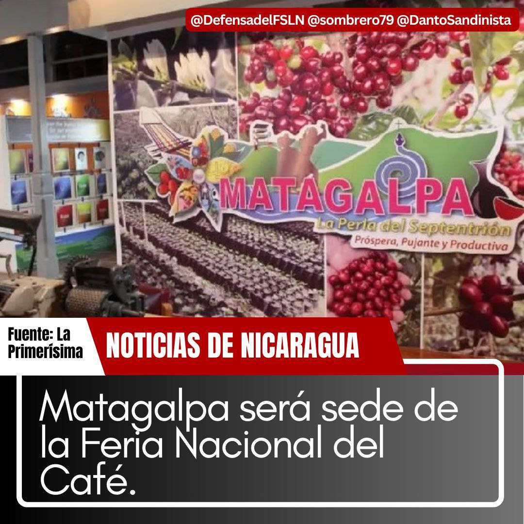 El mejor café del mundo
#FSLNOctubreVictorioso