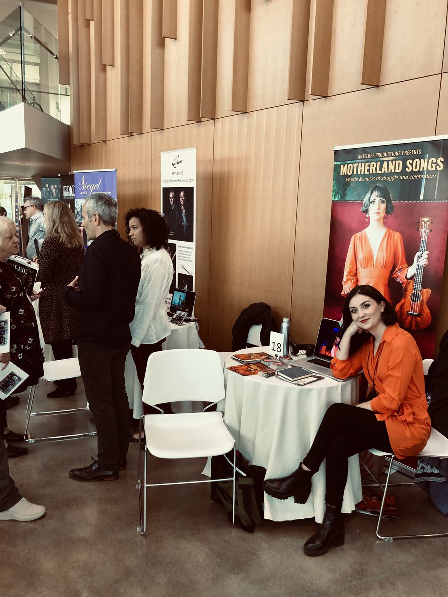 motherlandsongs's tweet photo. Home from Oregon where we showcased at the ArtsNorthwest conference 2023. Such a great event and chance to meet agents and presenters based in the Pacific NW of ๐บ๐ธ and ๐จ๐ฆ
@EdelChanMurphy @EwanCowley
#motherlandsongs #irishtheatre #irishcreativity #edelmurphy https://t.co/h0MtCb9ELb
