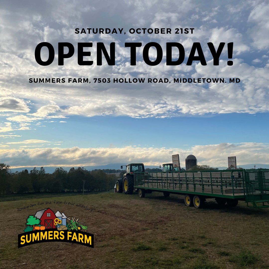 SummersFarm's tweet image. Come visit Summers Farm today from 10am to 9:30pm for some family fall fun! We will have Steinhardt Brewing here serving locally crafted beer!