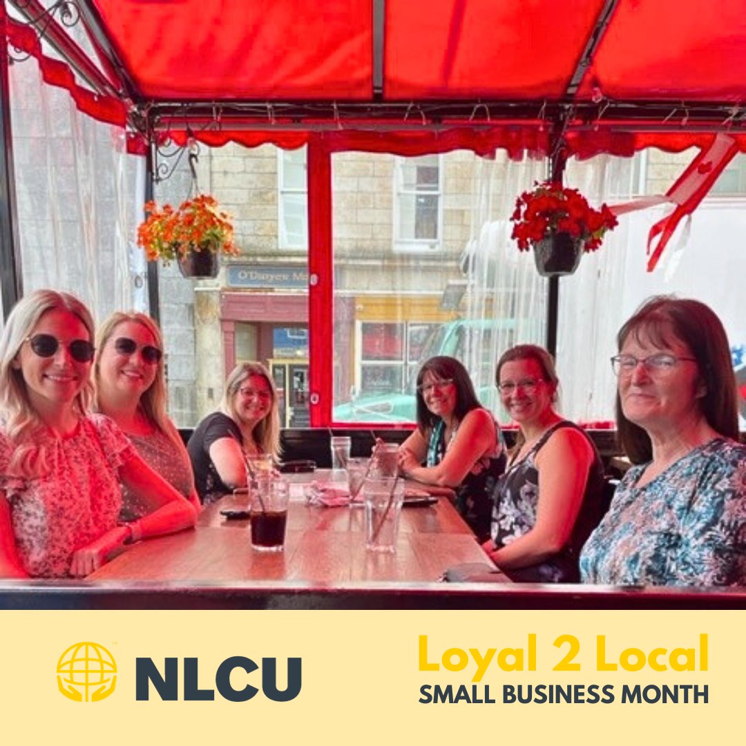 NLCU's tweet photo. In support of an industry that has endured a tough few years, folks in our Accounting department decided to spend their Loyal 2 Local funds on a team lunch at The Celtic Hearth on Water Street in St. John's.
#smallbusiness #loyal2local #industry #restaurant https://t.co/27mC9AfRY6