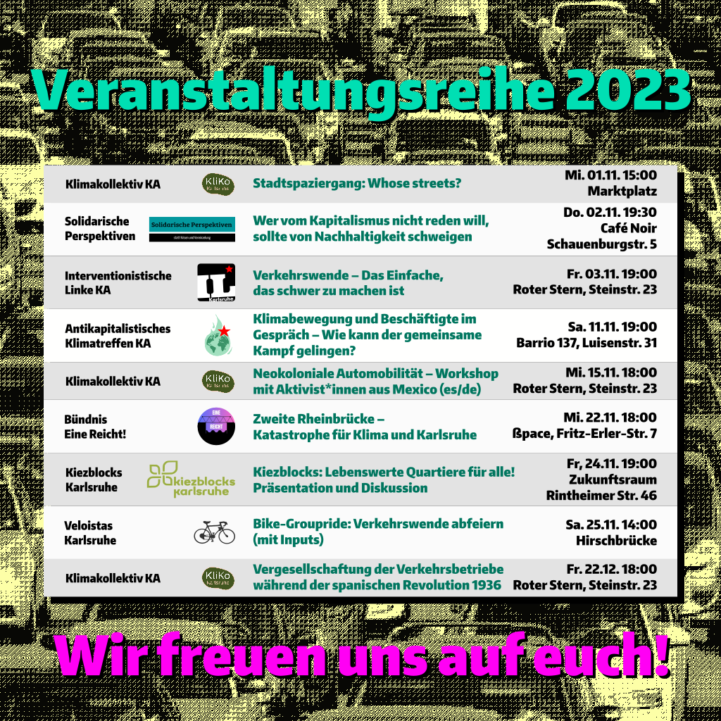 Echte Verkehrswende? - Mehr als nur E-Autos und E-Fuels!

Alle Infos zu den Veranstaltungen unter: karlsunruh.org/mobiltätswende…