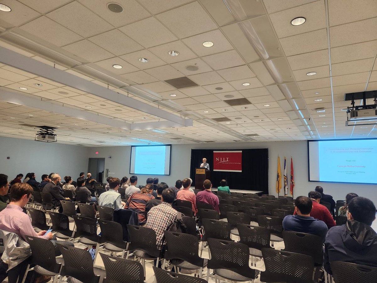 RichardOMoore's tweet photo. The official kickoff of the first meeting of the new SIAM Section in NY, NJ, PA! @TheSIAMNews @NJIT @NJIT_Math #SIAMNNP https://t.co/ubaVOcDusx