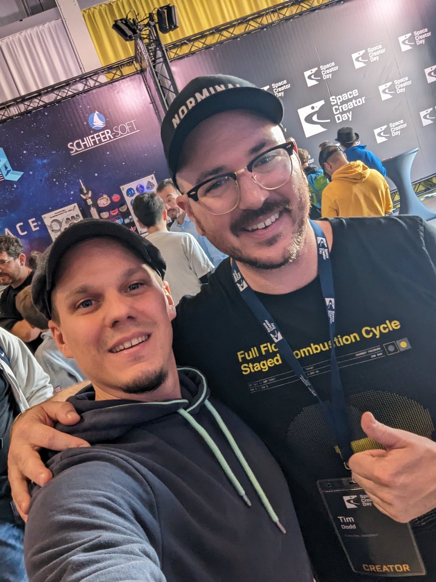 Met <a href="/Erdayastronaut/">Everyday Astronaut</a> at #SDC2023
#spacecreatorday2023