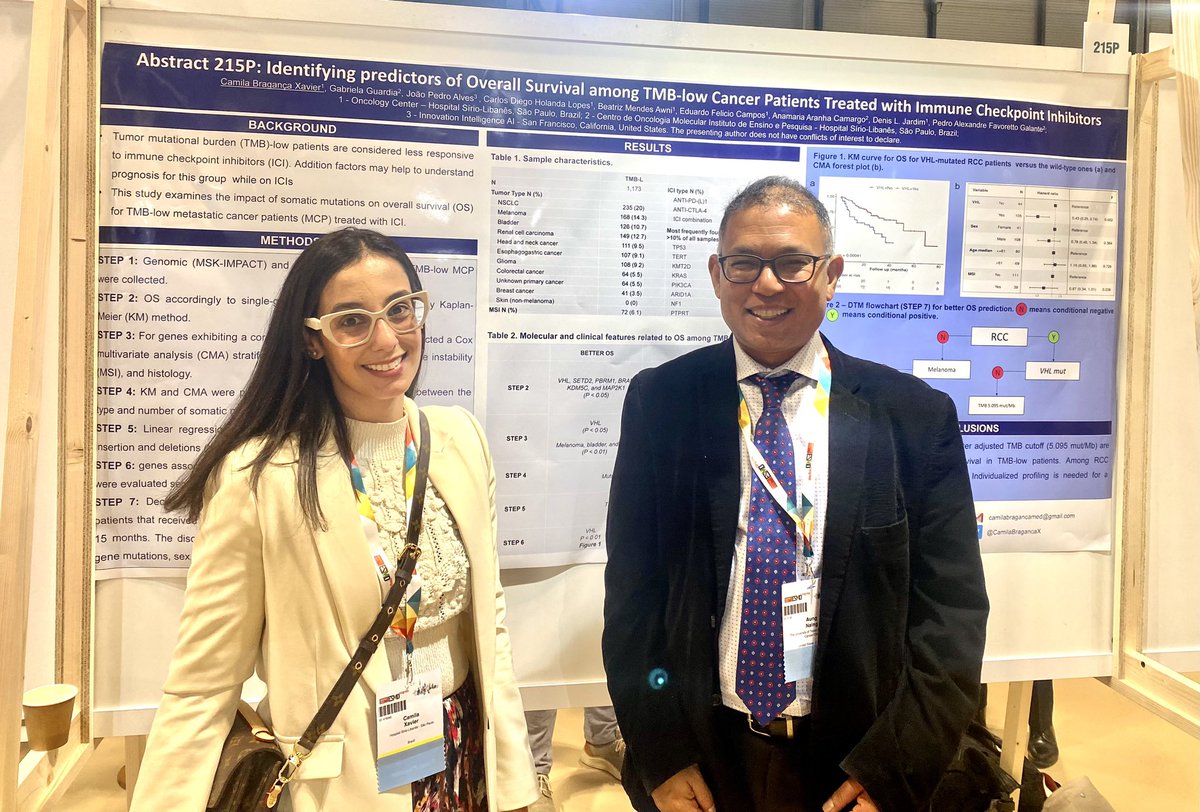 Camila Braganca Xavier (@camilabragancax) on Twitter photo Just had a great time presenting my work on OS predictors among TMB-low #cancer patients treated with #Immunotherapy at #ESMO23 & with the plus of receiving the visit from the IO master and <a href="/JIPOEditors/">JIPO Editors</a> mentor <a href="/ANaingMD/">Aung Naing</a> ! Thank you for the support 🇧🇷 <a href="/jardim_denis/">Denis Jardim</a> <a href="/GalanteLab/">galante_lab</a> Just had a great time presenting my work on OS predictors among TMB-low #cancer patients treated with #Immunotherapy at #ESMO23 & with the plus of receiving the visit from the IO master and <a href="/JIPOEditors/">JIPO Editors</a> mentor <a href="/ANaingMD/">Aung Naing</a> ! Thank you for the support 🇧🇷 <a href="/jardim_denis/">Denis Jardim</a> <a href="/GalanteLab/">galante_lab</a>