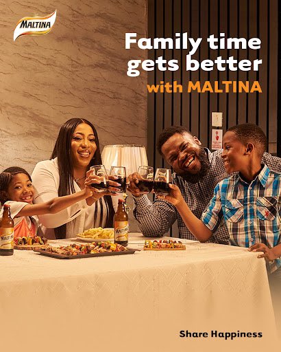 Family times are happy moments we all live for and those moments get better with Maltina.

#Maltina
#ShareHappiness