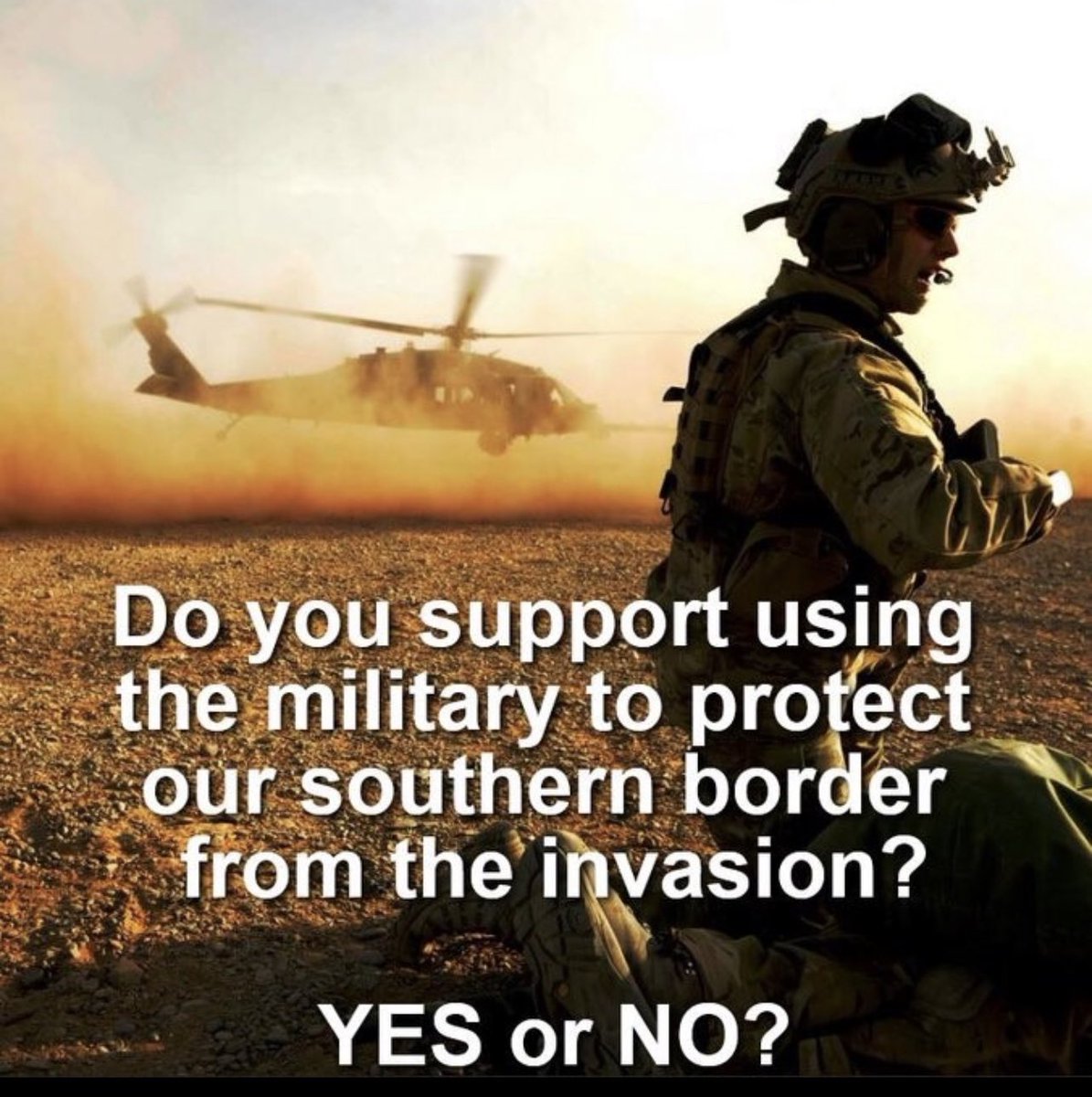 Yes or no? Military force or not?