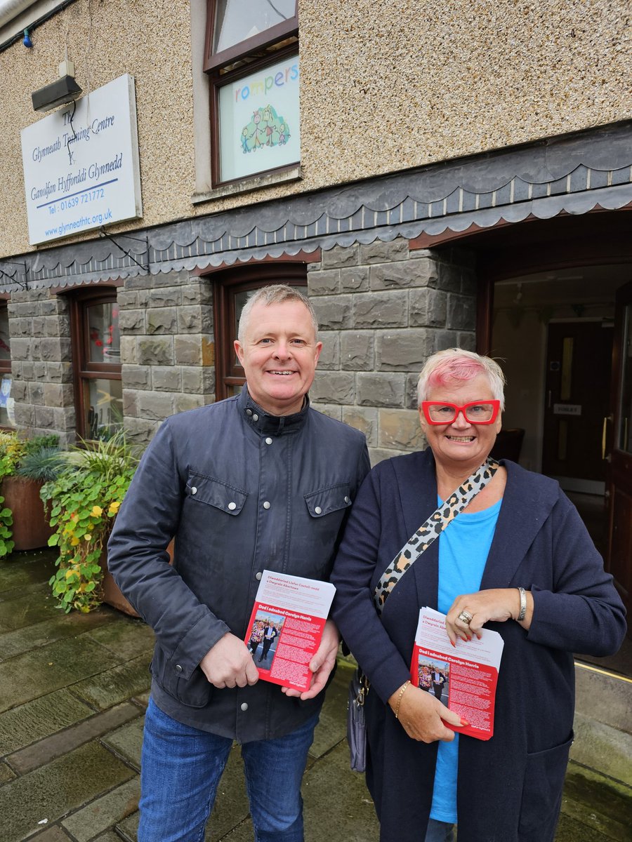 Carolyn Harris (@carolynharris24) on Twitter photo Delightful to be out on the doorstep in Glynneath, speaking to constituents about what the boundary changes mean for the new constituency of Neath and Swansea East.
☔️A bit of a wet one but a hug from <a href="/Jeremy_Miles/">Jeremy Miles</a> and a nice cuppa will sort us out Xx <a href="/NeathSwansEast/">NeathSwanseaEastCLP</a> Delightful to be out on the doorstep in Glynneath, speaking to constituents about what the boundary changes mean for the new constituency of Neath and Swansea East.
☔️A bit of a wet one but a hug from <a href="/Jeremy_Miles/">Jeremy Miles</a> and a nice cuppa will sort us out Xx <a href="/NeathSwansEast/">NeathSwanseaEastCLP</a>