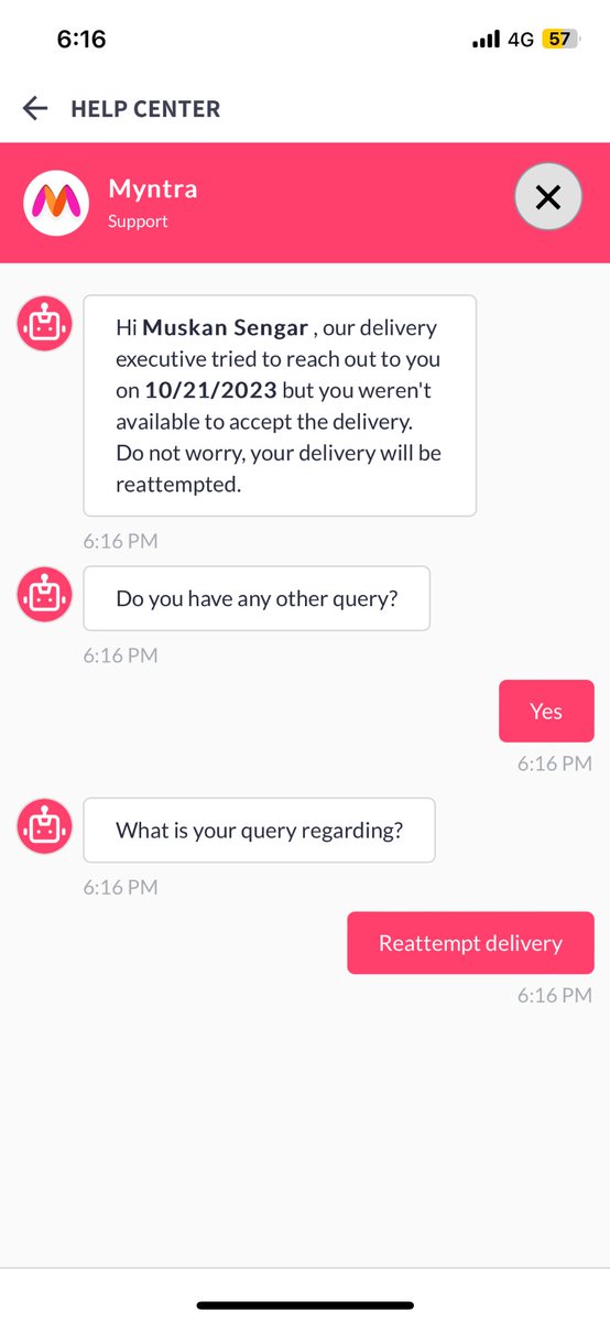 MuskanSengar2's tweet photo. These guys are chasing me to do it.

No even attempting to deliver the product and giving this fake updates please do something i order this a for someone’s birthday with the offer amount. @myntra @MyntraSupport @ekartlogistics @flipkartsupport https://t.co/qQD62ZKj4F
