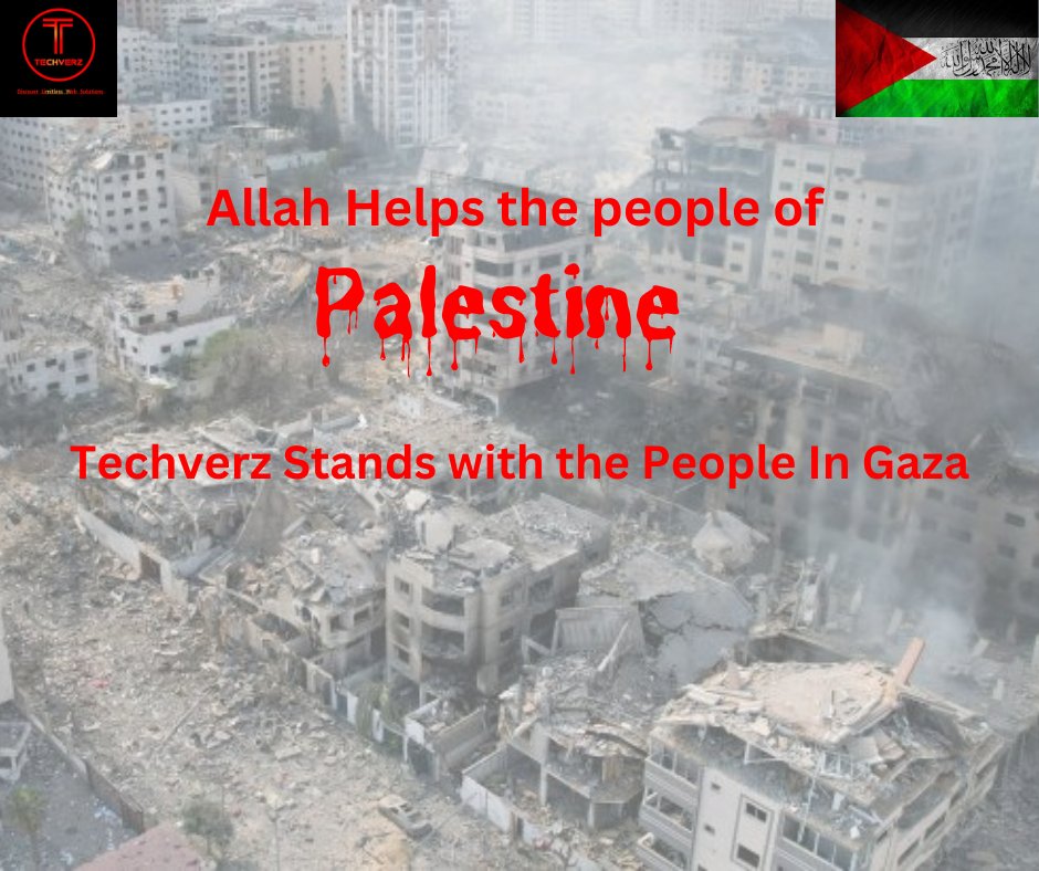 Techverz's tweet image. We stand with PLASTINE 
#israelterrorists #standwithpalasteen #StandWithGaza #techverz