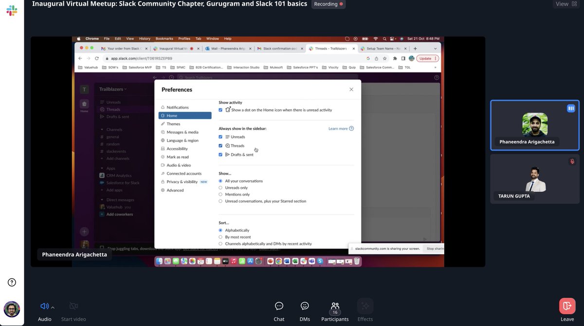 RohanSFTblazer's tweet image. Attending the Inaugural Virtual Meetup of #Slack Community Chapter, Gurugram!
@slack_community @slack @TarunDevOps @arigachetta #SlackCommunity #SlackGurugram @jcbgrss