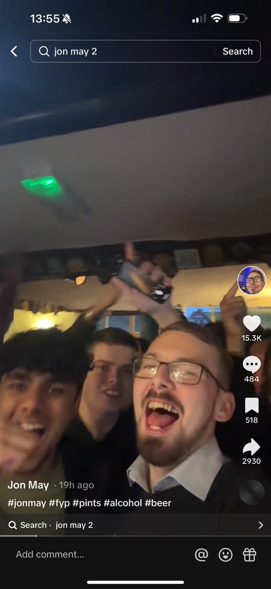 Dexerto's tweet photo. TikToker Jon May successfully achieved his goal of drinking 2,000 pints in a year https://t.co/OZ94C81ZQE