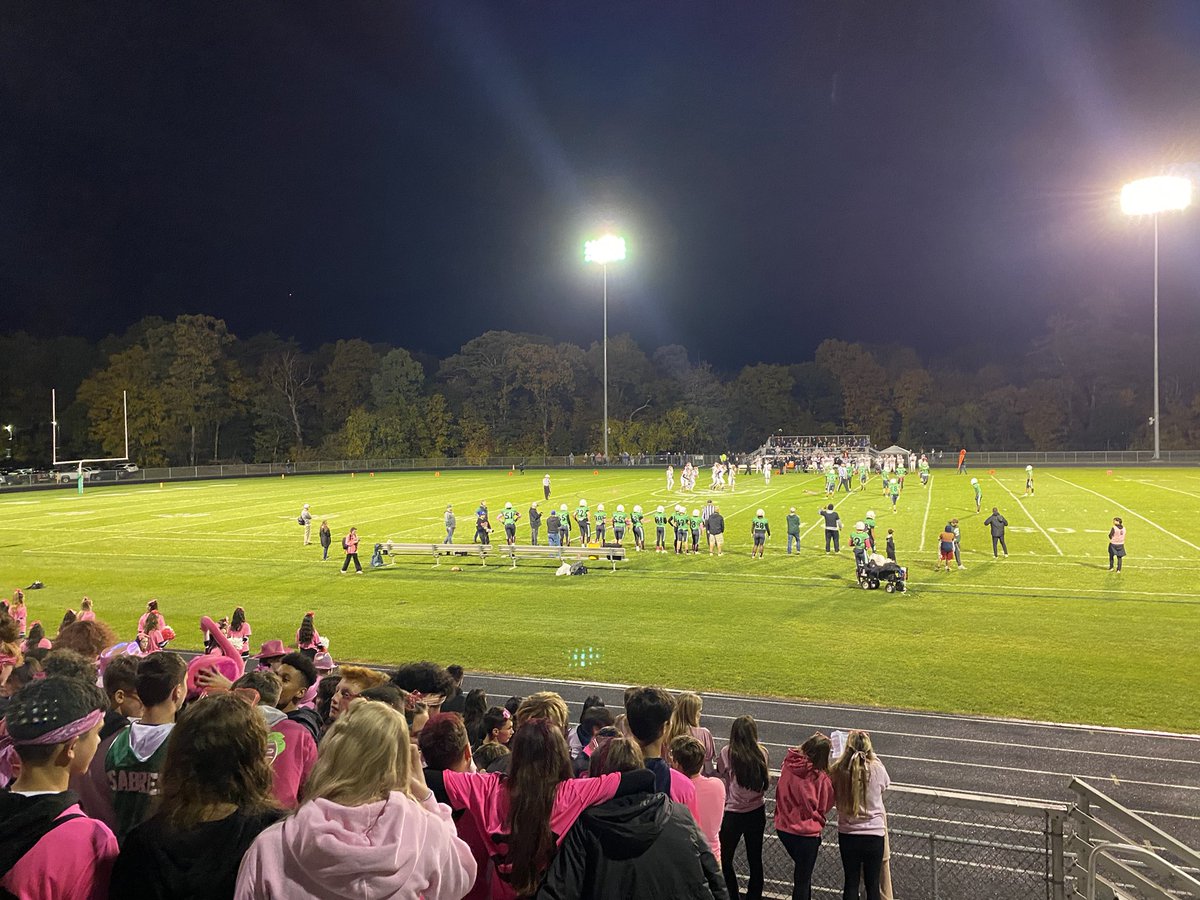 Great fall night for senior night for football, cheer and marching band. Now on to sectionals.