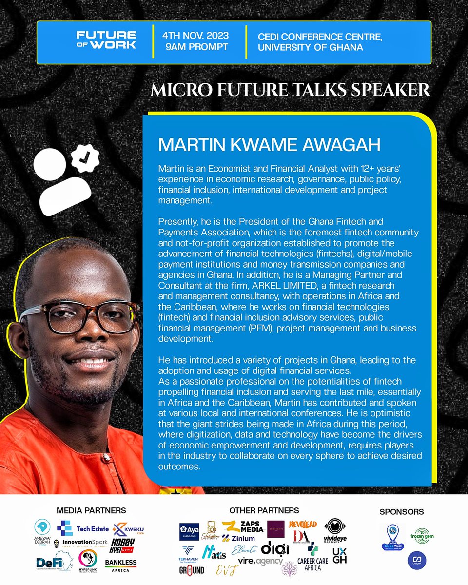 What is the Future of Work’23/Tech Job Fair without Micro Future Talks.   
Join us for the Micro Future Talks as well. 

preregistration.online/4146

#NSMQ #FutureofWork23 #Techevent