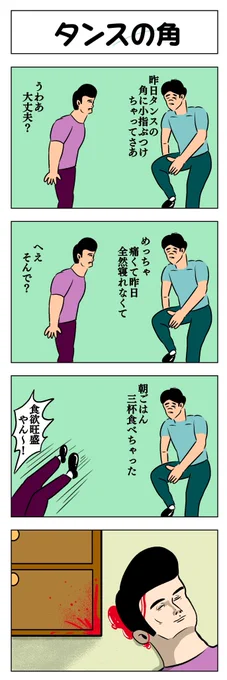 4コマ タンスの角