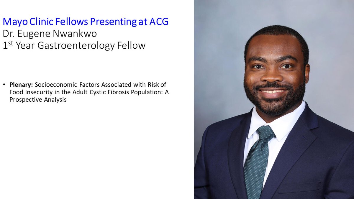 🔦 SPOTLIGHT 🔦 on gastroenterology fellow, Dr. @eugenenwankwo1's presentations at @amcollegegastro 's annual meeting #ACG2023. @dougsimonetto @iriswangmd