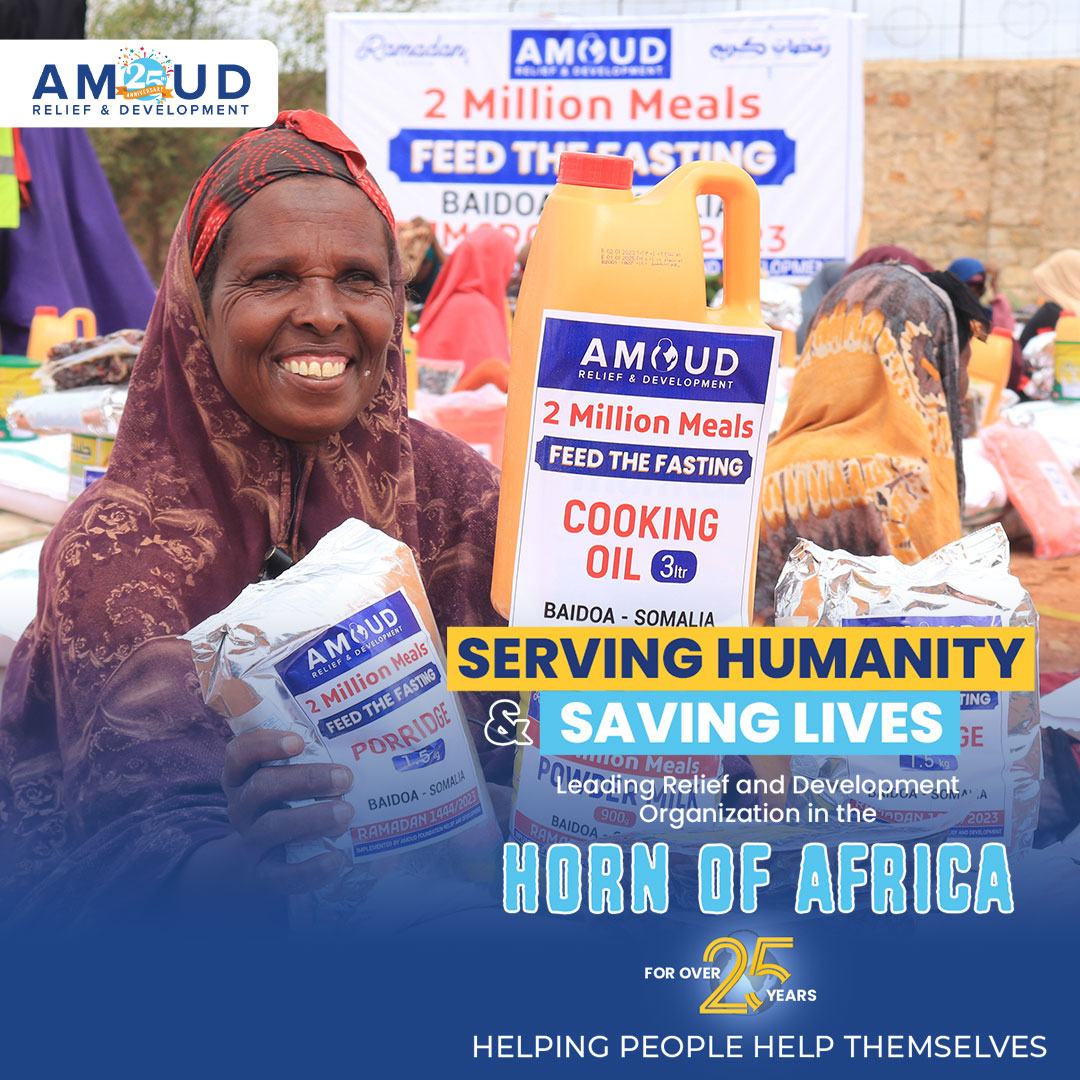 AmoudFoundation's tweet image. For a quarter-century, we&apos;ve been serving our communities in the spirit of compassion and humanity.

Let&apos;s stand together and continue the noble work of alleviating poverty and drought in the region. 🕊️ 

Donate now at amoudfoundation.org/celebrating-25….

#HelpingHumanity
