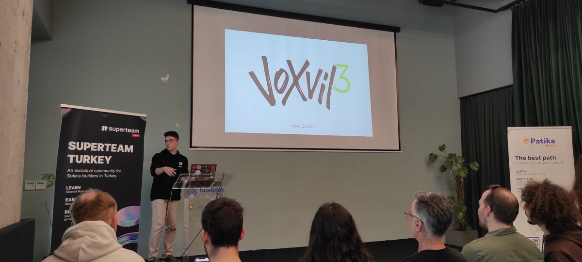 voxvil3's tweet photo. Today we are presenting our project @voxvil3 in #DemoDay 💻 
Thank you @SuperteamTR for this great organization🔥 and good luck to all participants! 🍀 https://t.co/RyzyEIbPie
