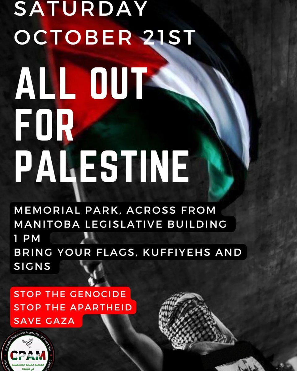 Fadi_S_Ennab's tweet photo. Demand accountability for Palestinians against ongoing Israeli settler colonialism, occupation, & apartheid. A ground invasion on Palestinians in Gaza is imminent. We live generalized violence and social death before/after the news. Shine for Palestine! #wpgpol #mbpoli https://t.co/sSUzNhfcqZ