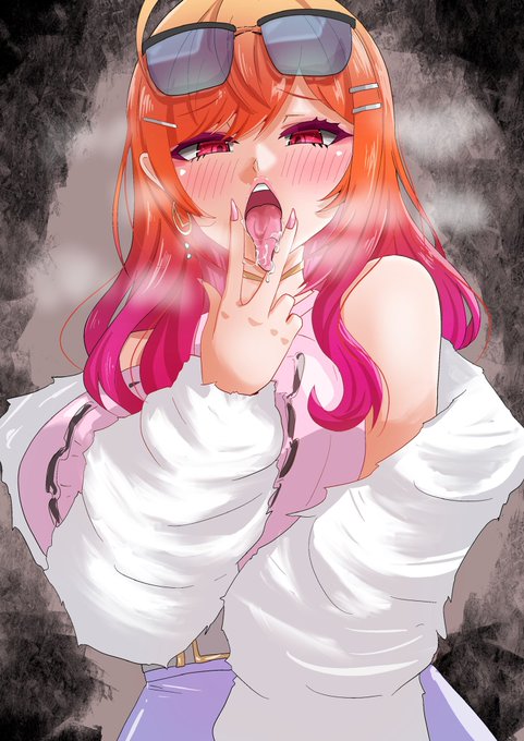 舌が長い女社長 