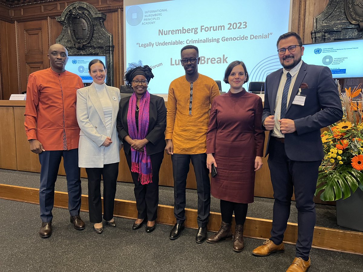 kaarí murungí (@kaari_murungi) on Twitter photo The curtain falls on the #nueforum 2023 with Panel V discussion on combating Genocide denial. Forward looking closing remarks by the Director of the <a href="/NurembergAcadem/">Nuremberg Academy</a> , Prof Christoph Safferling The curtain falls on the #nueforum 2023 with Panel V discussion on combating Genocide denial. Forward looking closing remarks by the Director of the <a href="/NurembergAcadem/">Nuremberg Academy</a> , Prof Christoph Safferling