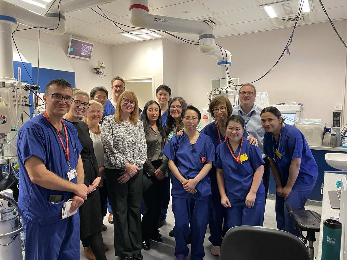 NorikoSuzuki3's tweet photo. Privileged to host Olympus team(from UK, Germany and Japan) to share our clinical practice. Hot discussions on #X-1 #Endocuff #ESD #UEMR #waterimmersion #waterpump #IEE #cap #UCsurveillance
Great team work - thanks to Dr Toskas, Ripple, Jon and our super nurses! @StMarksHospital https://t.co/f8MkC9tqv5
