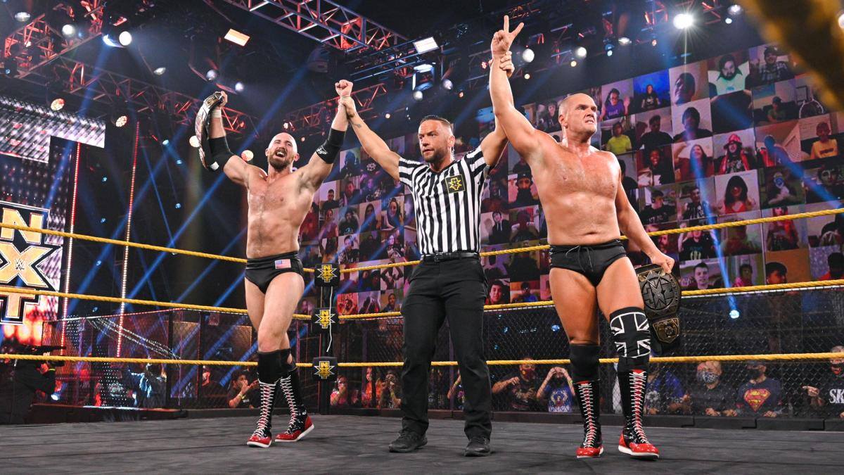 10/21/2020

Oney Lorcan & Danny Burch defeated Breezango to become the new NXT Tag Team Champions on NXT from the WWE Performance Center in Orlando, Florida.

#WWE #WWENXT #OneyLorcan #DannyBurch #Breezango #Fandango #TylerBreeze #NXTTagTeamChampionship