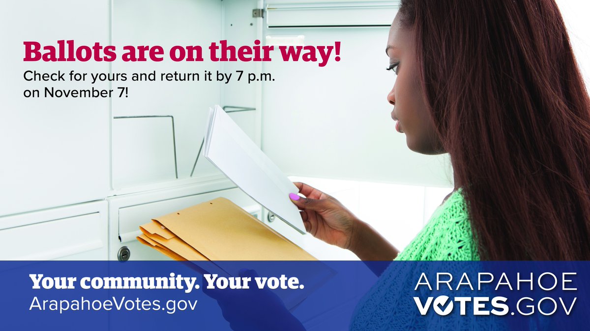 ONE MORE WEEK until ballots begin mailing to active registered voters!

Keep an eye out for your ballot beginning next Monday and return it as soon as you vote it!

#Vote
#VoteReady