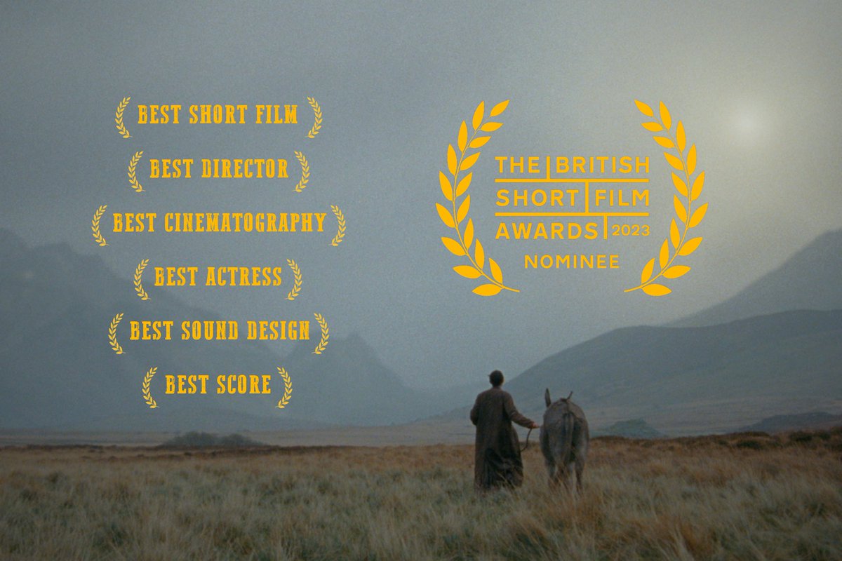 We are absolutely delighted that #TheGoldenWest has been nominated in SIX categories at the British Short Film Awards 🎬 Huge congratulations to our wonderful team members! ⛏️🫏 @BritShortFilm @Floodlight_