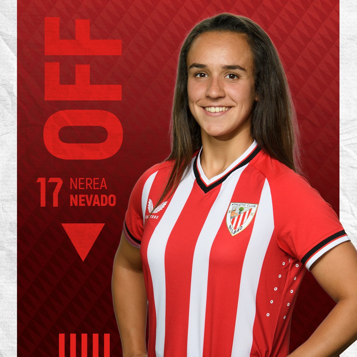 83' Aldaketa Athleticen.

🔄 Gara sartu da Nerea Nevadoren ordez. 

🆙 Debut de la defensa con la camiseta zurigorri. 

2-0 I #AthleticSportingHuelva #AthleticClubFem 🦁