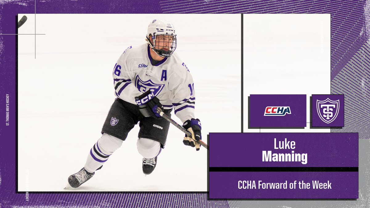 1x🚨 + 2x🍎 = <a href="/CCHAHockey/">CCHA</a> Forward of the Week!

Congrats Luke!

#RollToms | #FidesInFratrem