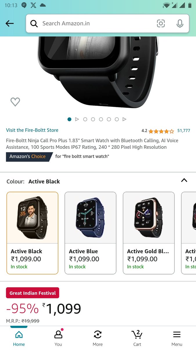 prashantneeraj's tweet photo. @amazonIN #OpenBoxesOfHappiness #AmazonGreatIndianFestival
@amazonIN great deals

1. Firetv Stick for @RAJSABAT1 to convert his old TV to smart 🤓, enjoy his favourite shows

2. Smart watch for @aviikr to stay fit and trendy

3. TWS for @fatimafaruqi1 to connect with her tv and enjoy loud. https://t.co/WTYpFBKOYt