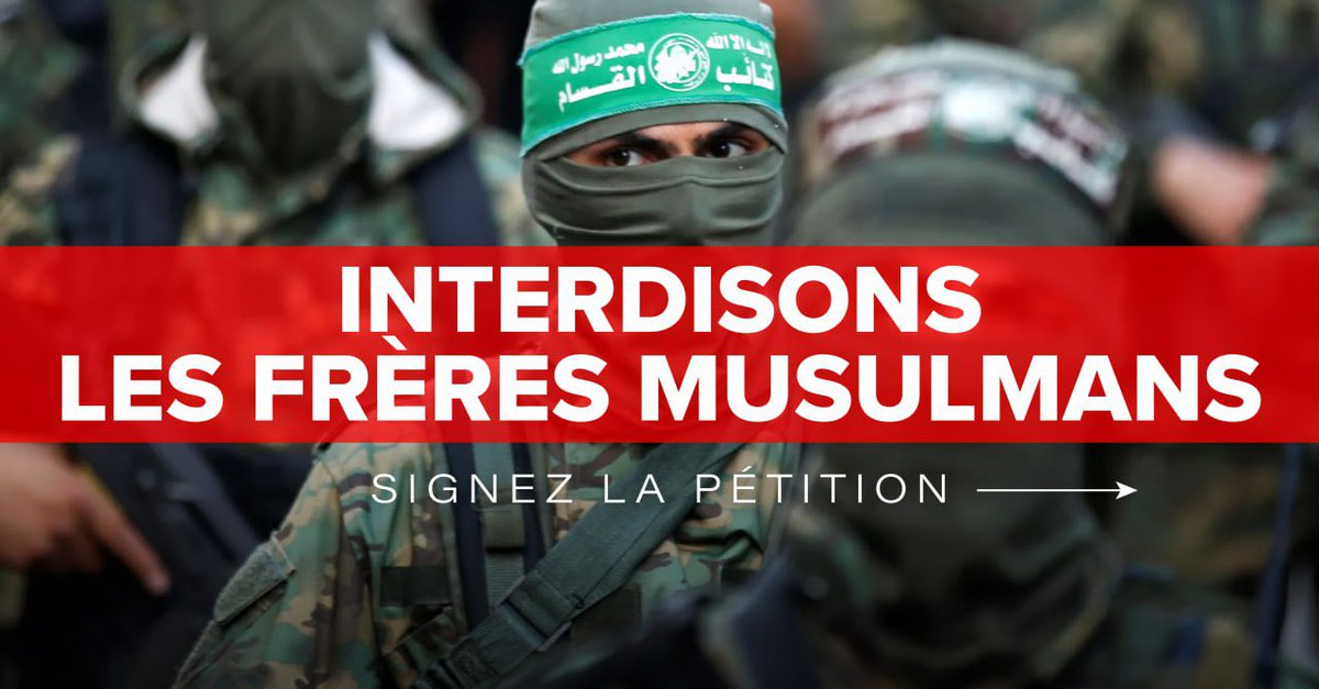 ZemmourEric's tweet image. Nous devons d'urgence interdire les Frères Musulmans en France.
Agissez maintenant, je compte sur vous.

#hamas #freresmusulmans

👉 stop-freres-musulmans.fr