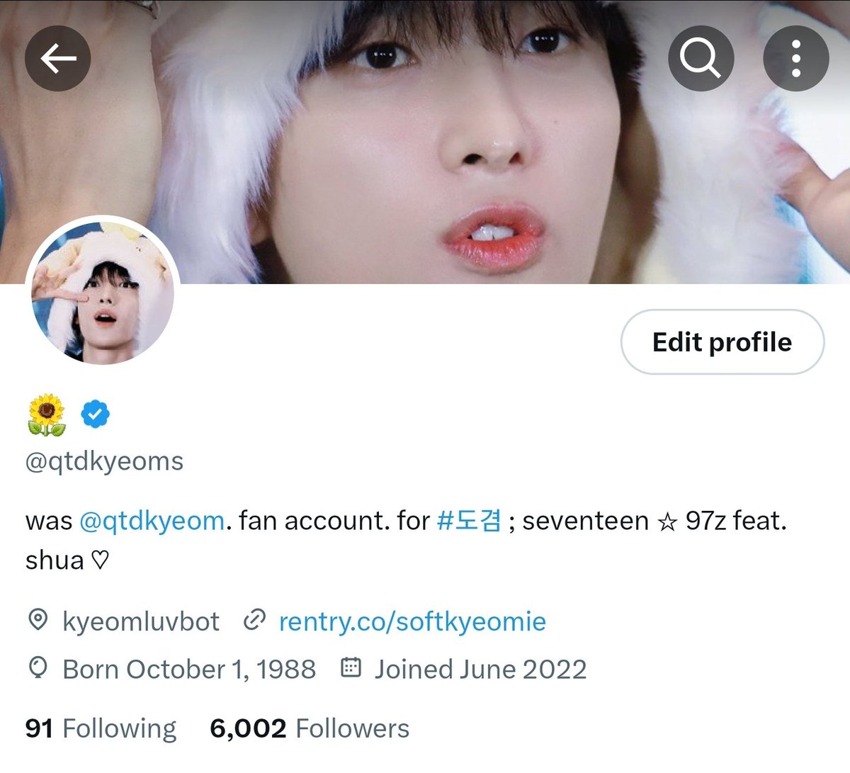 qtdkyeom's tweet photo. oh, i reached 6K. thank you, friends :c♡ https://t.co/v26mRgQPSa