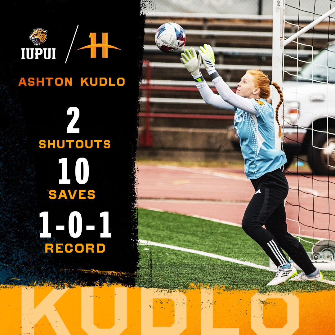Check out the stats for <a href="/UnderArmour/">Under Armour</a> #HLWSOC Defensive Player of the Week Ashton Kudlo (<a href="/AshtonKudlo/">Ashton Kudlo</a>) of @IUPUIWSOC!  

⚽: bit.ly/46EzMZJ